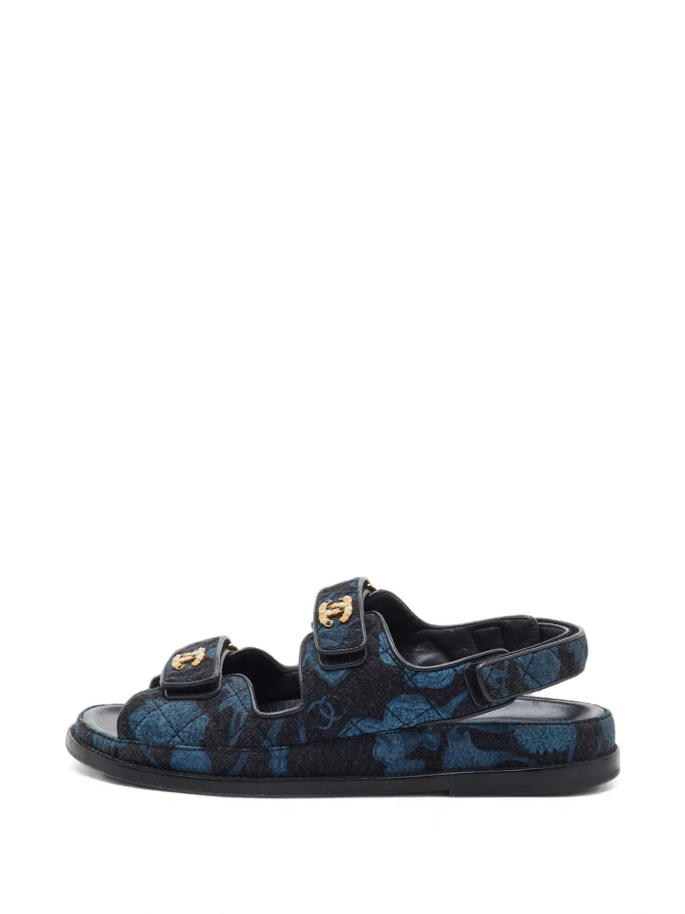 CHANEL Pre-Owned CC logo sandals - Blu