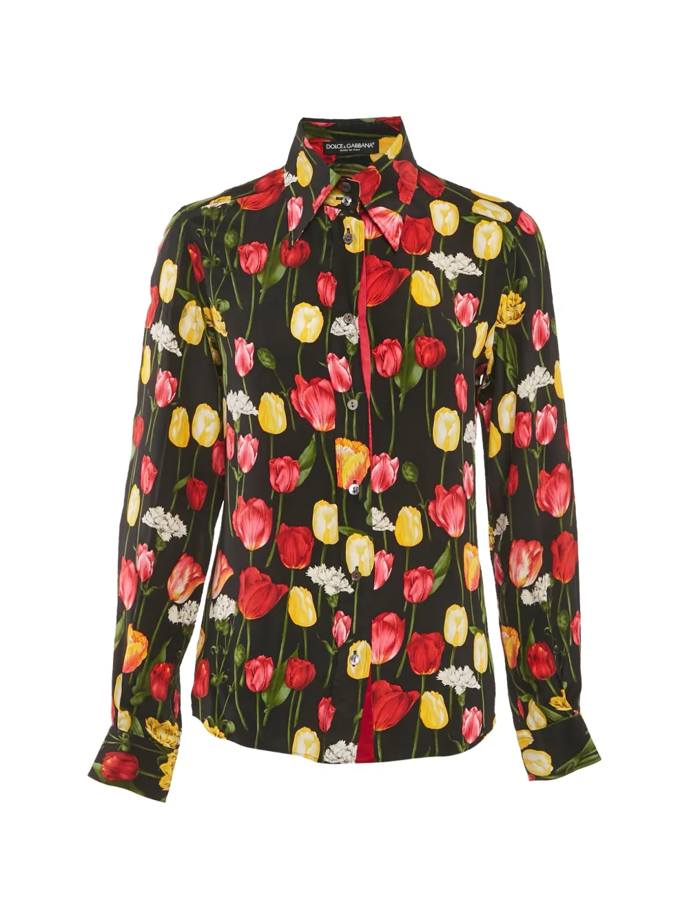Dolce & Gabbana Pre-Owned chemise à imprimé Tulip - Noir Dolce & Gabbana Pre-Owned chemise à imprimé Tulip - Noir