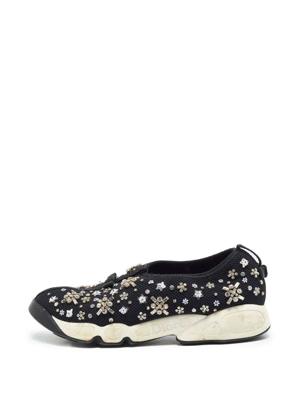 Christian Dior Pre-Owned Fusion Sneakers mit Kristallen - Schwarz