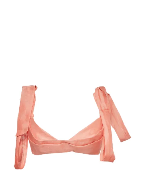 ZIMMERMANN top tipo bustier Botanica drapeado