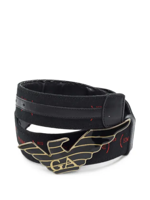 Emporio Armani Pre-Owned cinturón con hebilla de águila