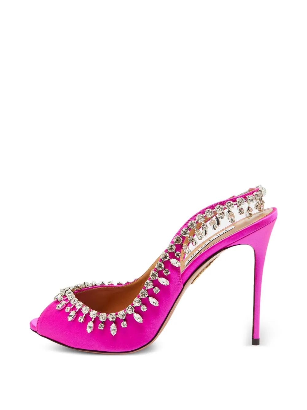 Aquazzura Temptation crystal-embellished pumps - Rosa
