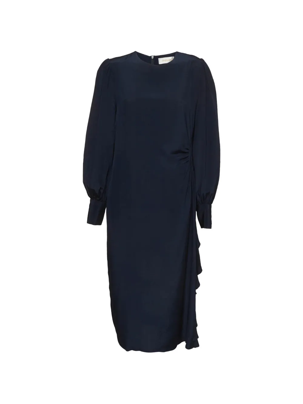 ZIMMERMANN ruffled bishop-sleeve mini dress - Blu