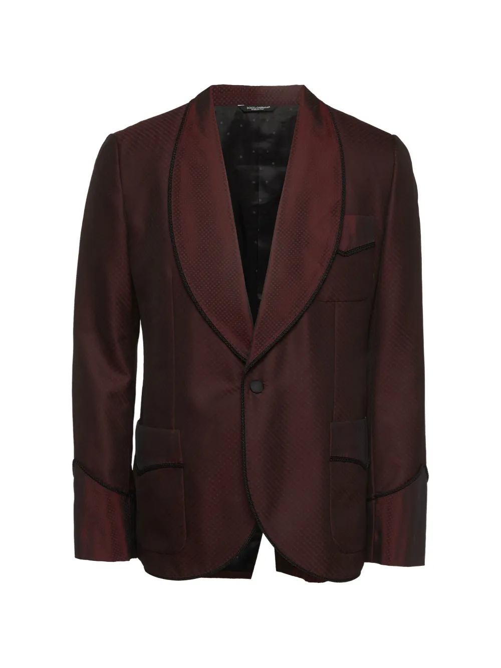 Pre-owned Dolce & Gabbana Shawl Collar Blazers In Red