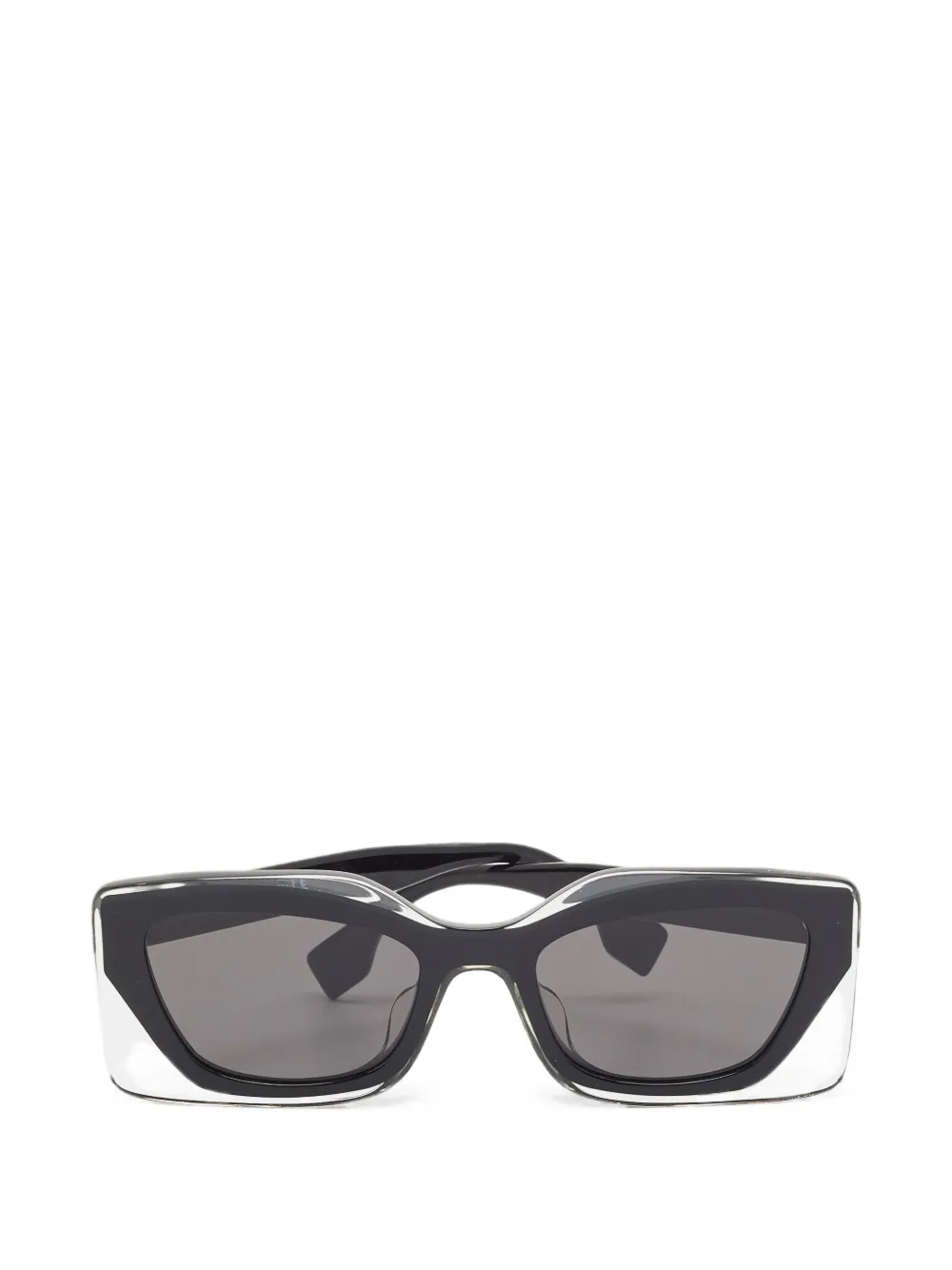 Fendi Pre-Owned lunettes de soleil FE40034U Feel à monture rectangulaire - Noir Fendi Pre-Owned lunettes de soleil FE40034U Feel à monture rectangulaire - Noir