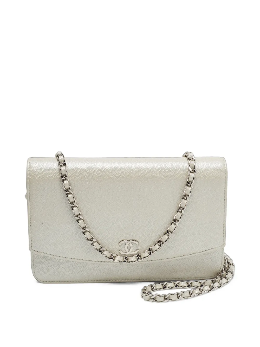 CHANEL Pre-Owned Borsa a spalla Sevruga mini con catena 2011 - Argento