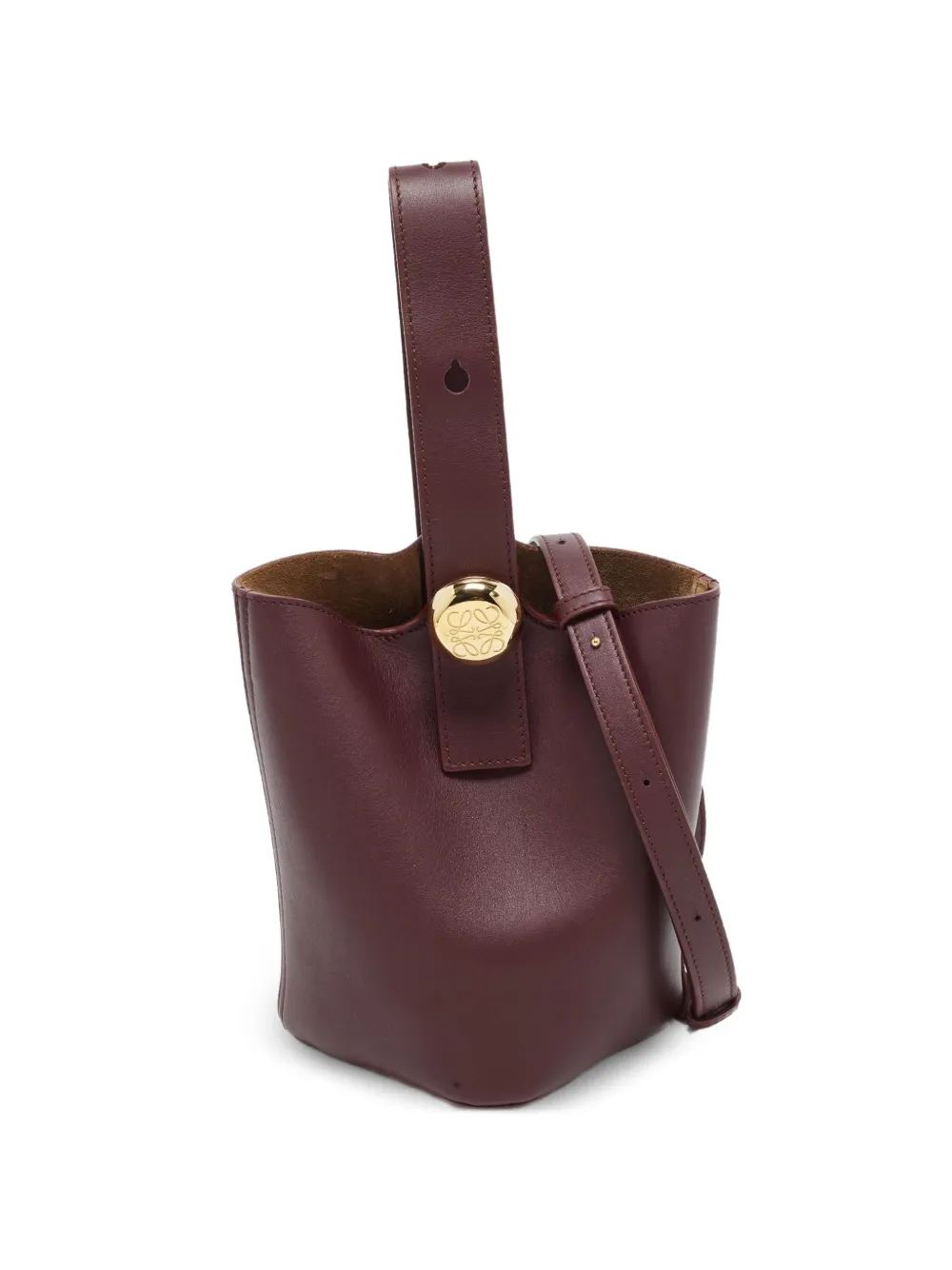 Loewe Pre-Owned mini sac seau Pebble (2025) - Marron Loewe Pre-Owned mini sac seau Pebble (2025) - Marron