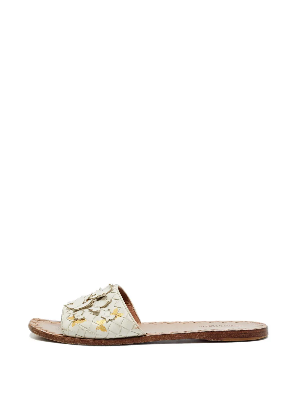 Bottega Veneta Pre-Owned sandales Ravello papillon en cuir Intrecciato - Blanc