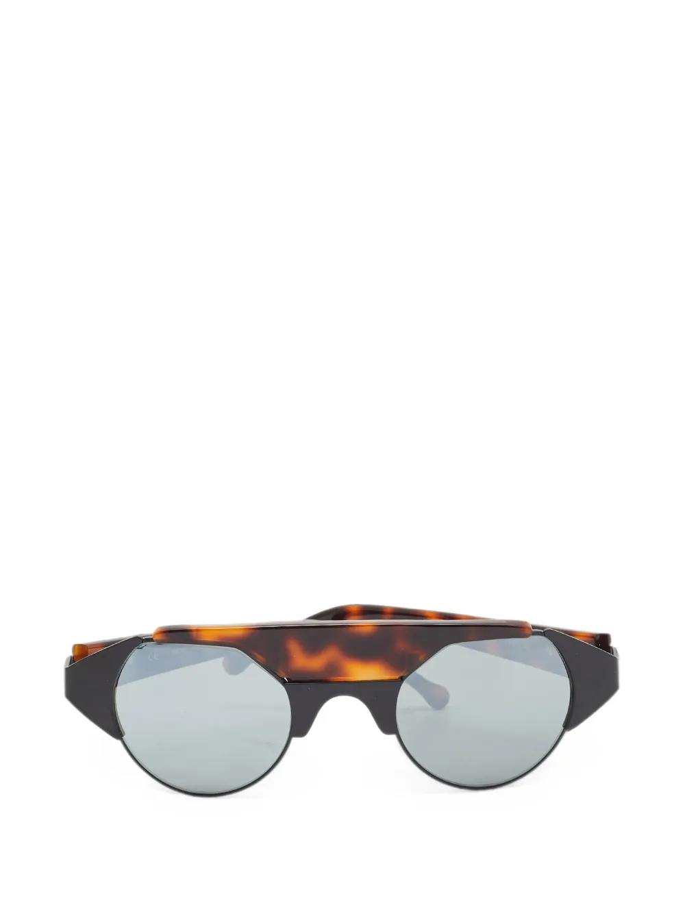 Pre-owned Loewe Slw 489 Ashley Round Sunglasses In Brown