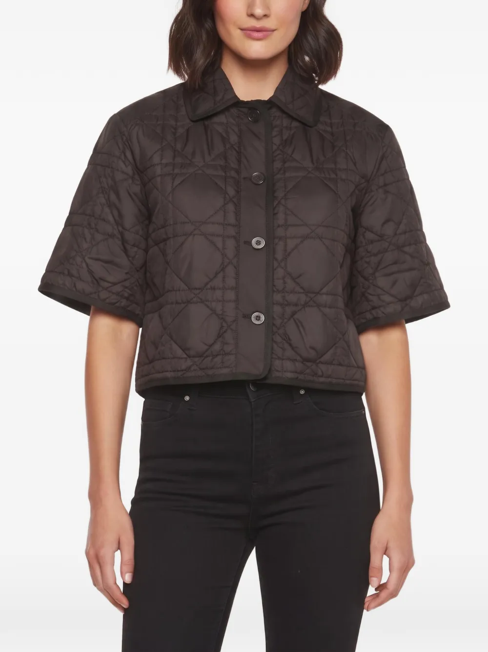 Christian Dior Pre-Owned Macrocannage quilted jacket - Nero