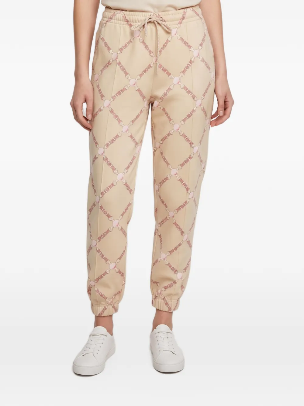 Hermès Pre-Owned Chain Link print track pants - Neutrals