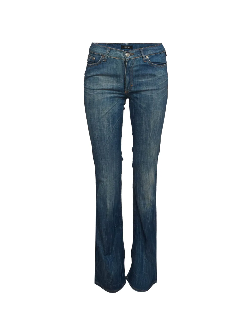 Versace Pre-Owned straight-leg jeans - Blue