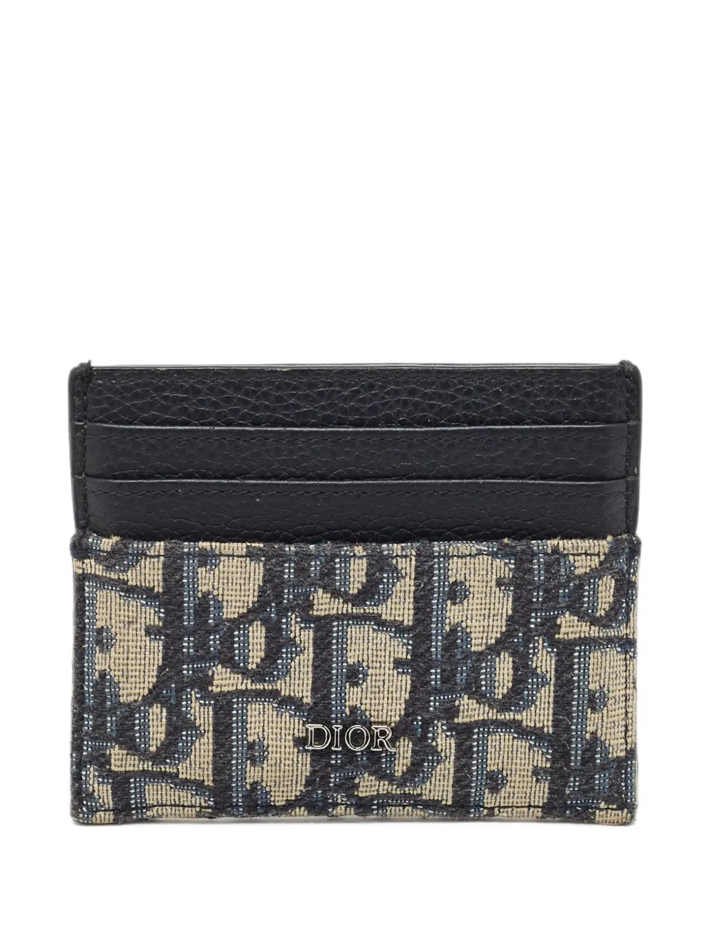 Christian Dior Pre-Owned 2022 Oblique Kartenetui aus Canvas - Blau