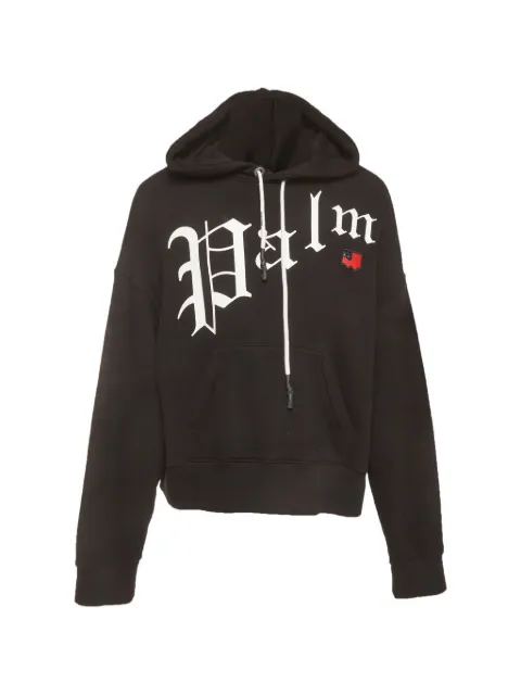 Palm Angels gothic-print hoodie