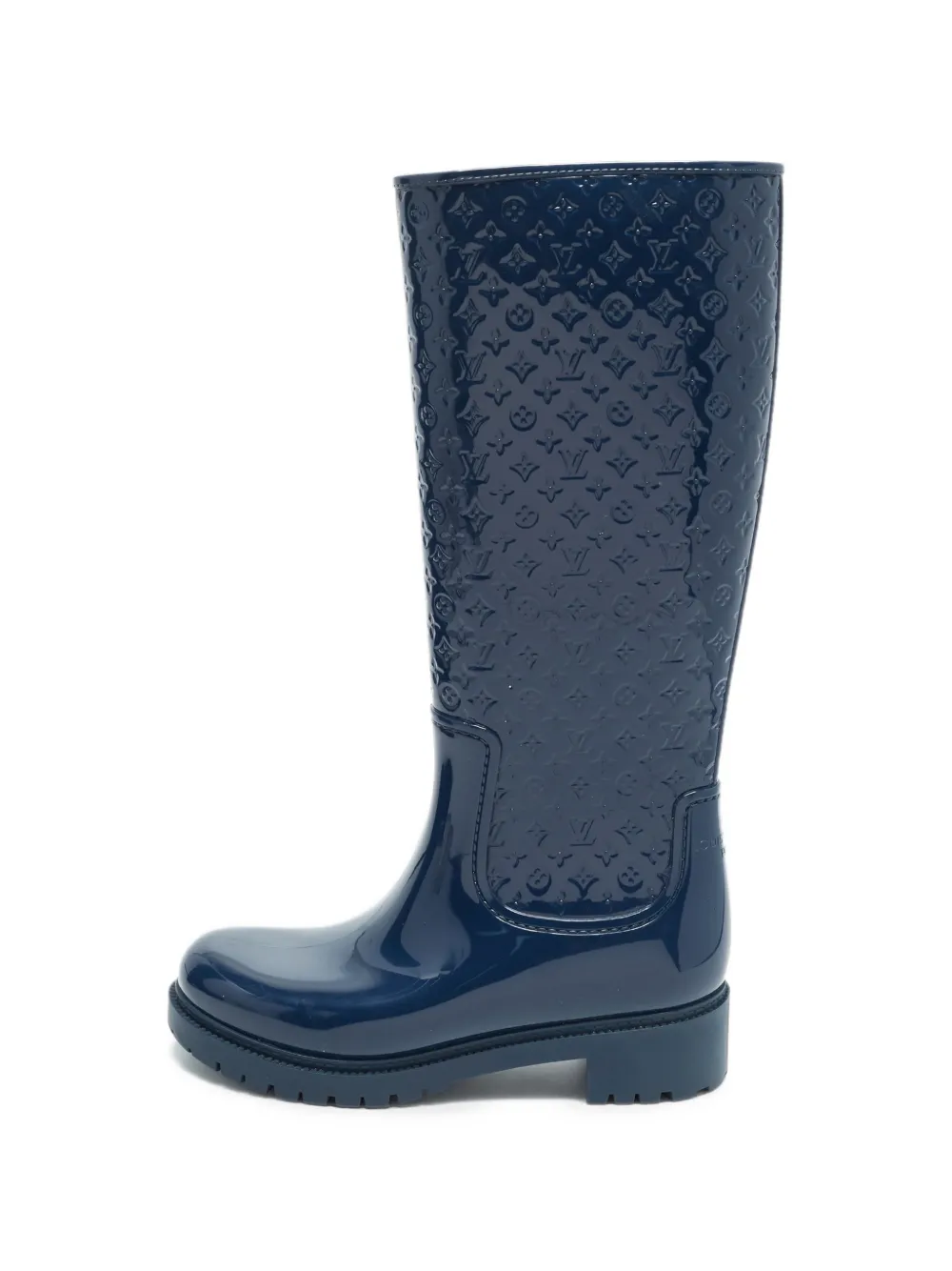 Louis Vuitton Pre-Owned bottines en caoutchouc à motif Monogram - Bleu Louis Vuitton Pre-Owned bottines en caoutchouc à motif Monogram - Bleu