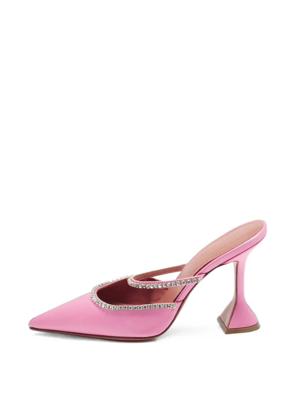 Amina Muaddi mules Gilda à ornements en cristal - Rose