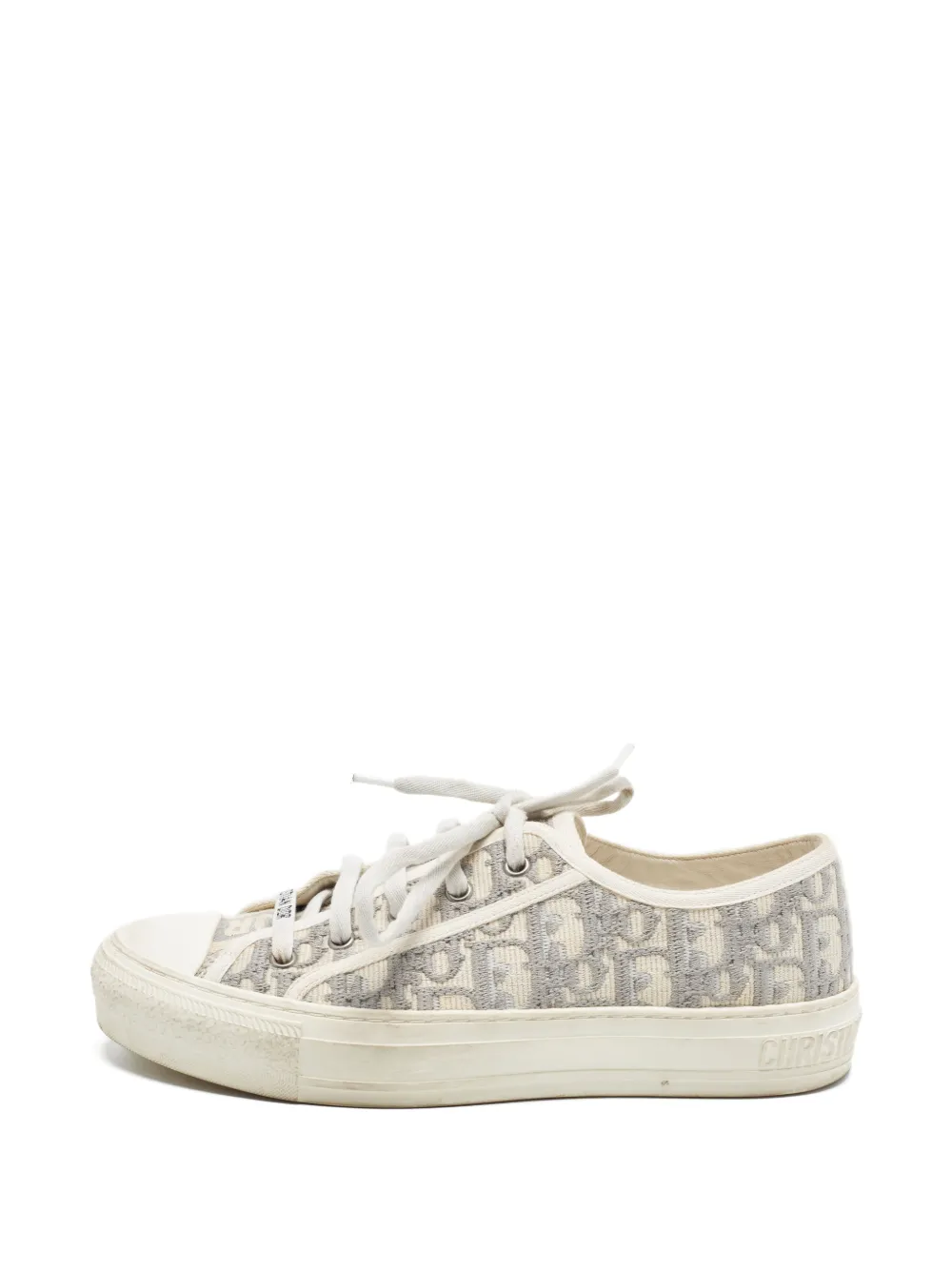Christian Dior Pre-Owned baskets Walk'n'Dior à lacets - Tons neutres Christian Dior Pre-Owned baskets Walk'n'Dior à lacets - Tons neutres