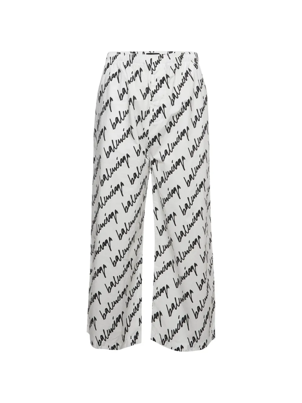 Balenciaga Pre-Owned pantalon à logo imprimé - Blanc Balenciaga Pre-Owned pantalon à logo imprimé - Blanc