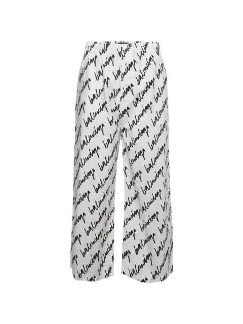 Balenciaga Pre-Owned logo-print trousers