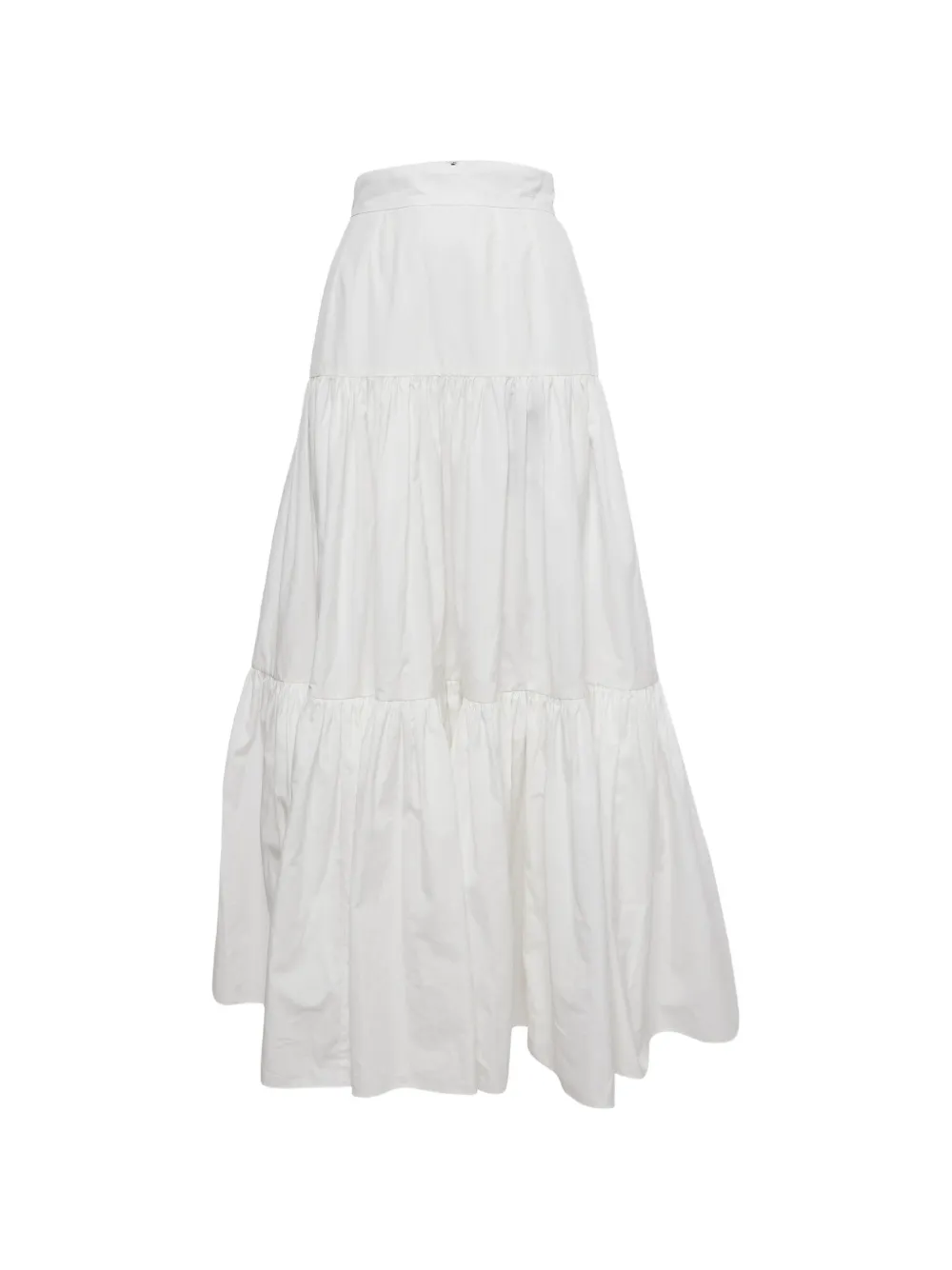 Dolce & Gabbana Pre-Owned poplin tiered skirt - Bianco