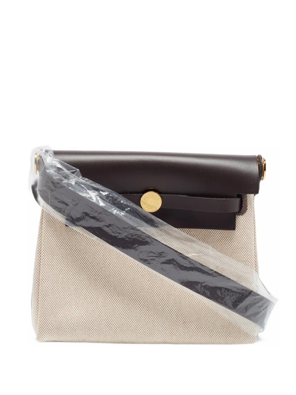 Hermès Pre-Owned 2025 mini Herbag Umhängetasche mit Reißverschluss 20cm - Nude
