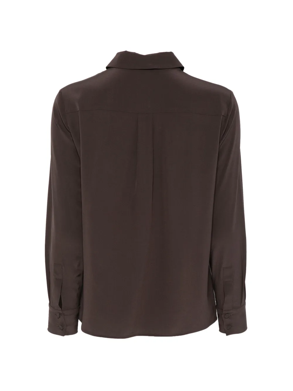 Lardini Zira blouse met verborgen sluiting Bruin