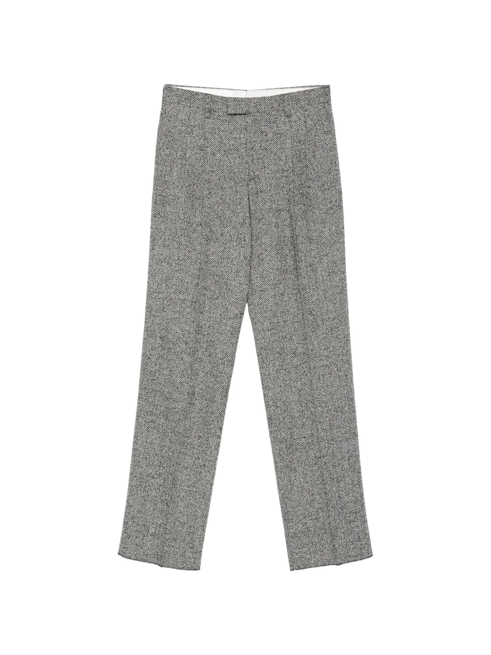Lardini herringbone-pattern pleated trousers - Gris Lardini herringbone-pattern pleated trousers - Gris