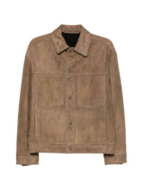 Salvatore Santoro suede-finish chest-pocket jacket