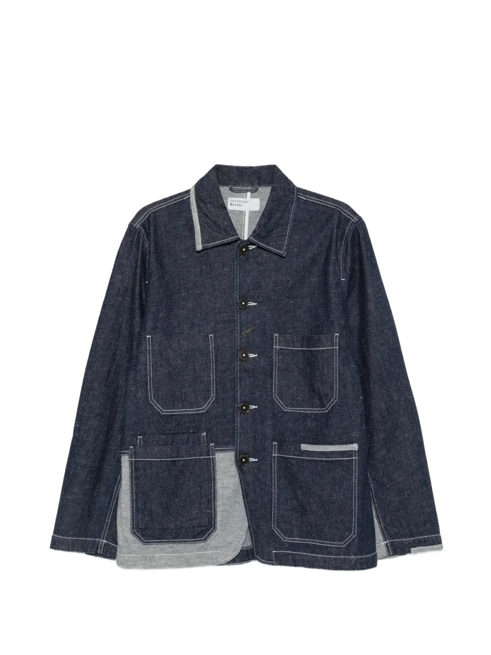 Universal Works patchwork denim jacket