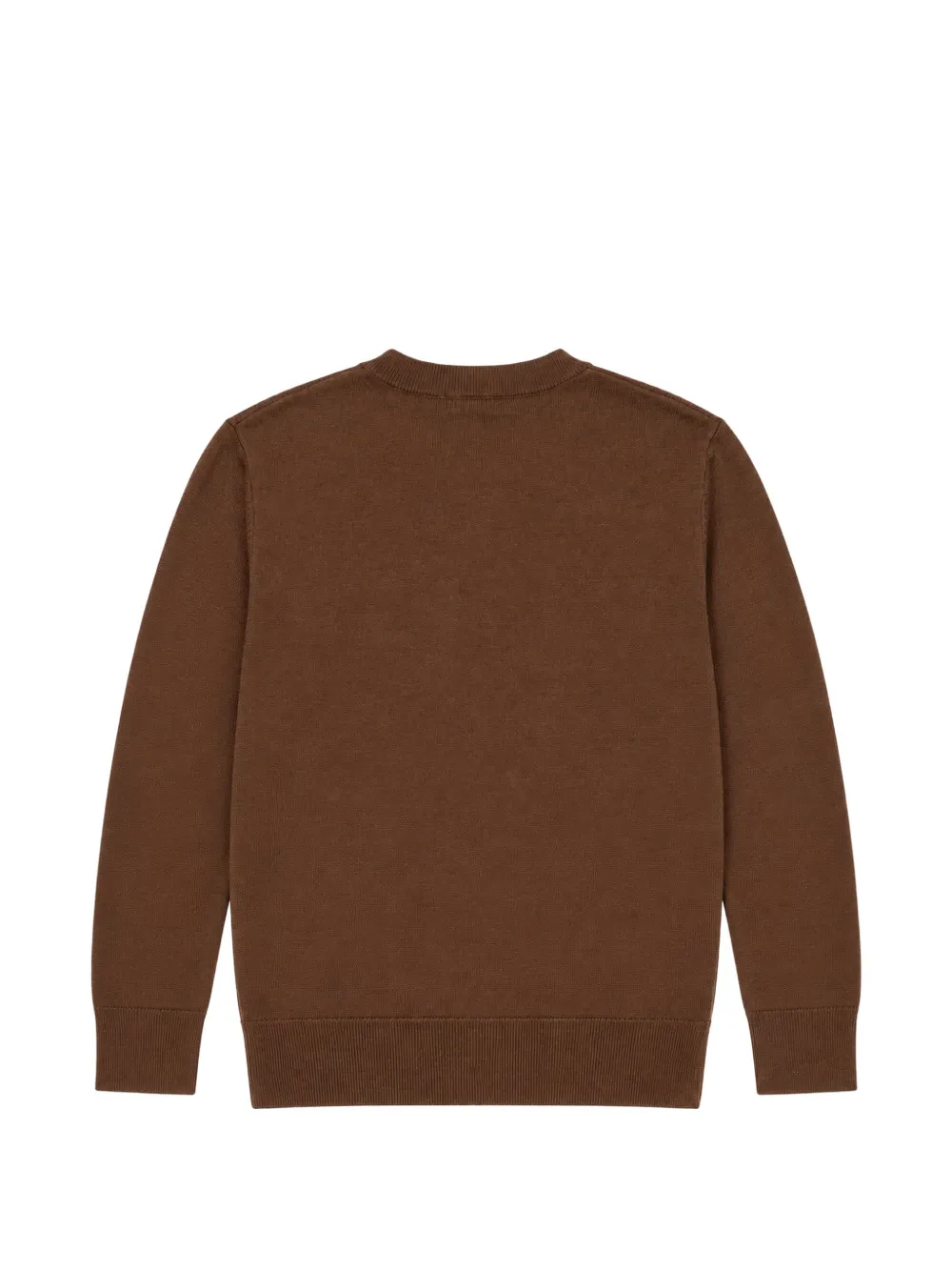 Manuel Ritz Kids Trui met geborduurd logo Bruin