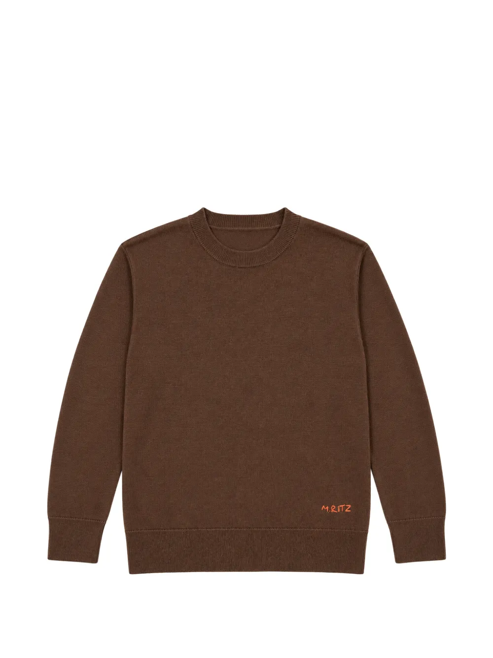 uel Ritz Kids Trui met geborduurd logo Bruin