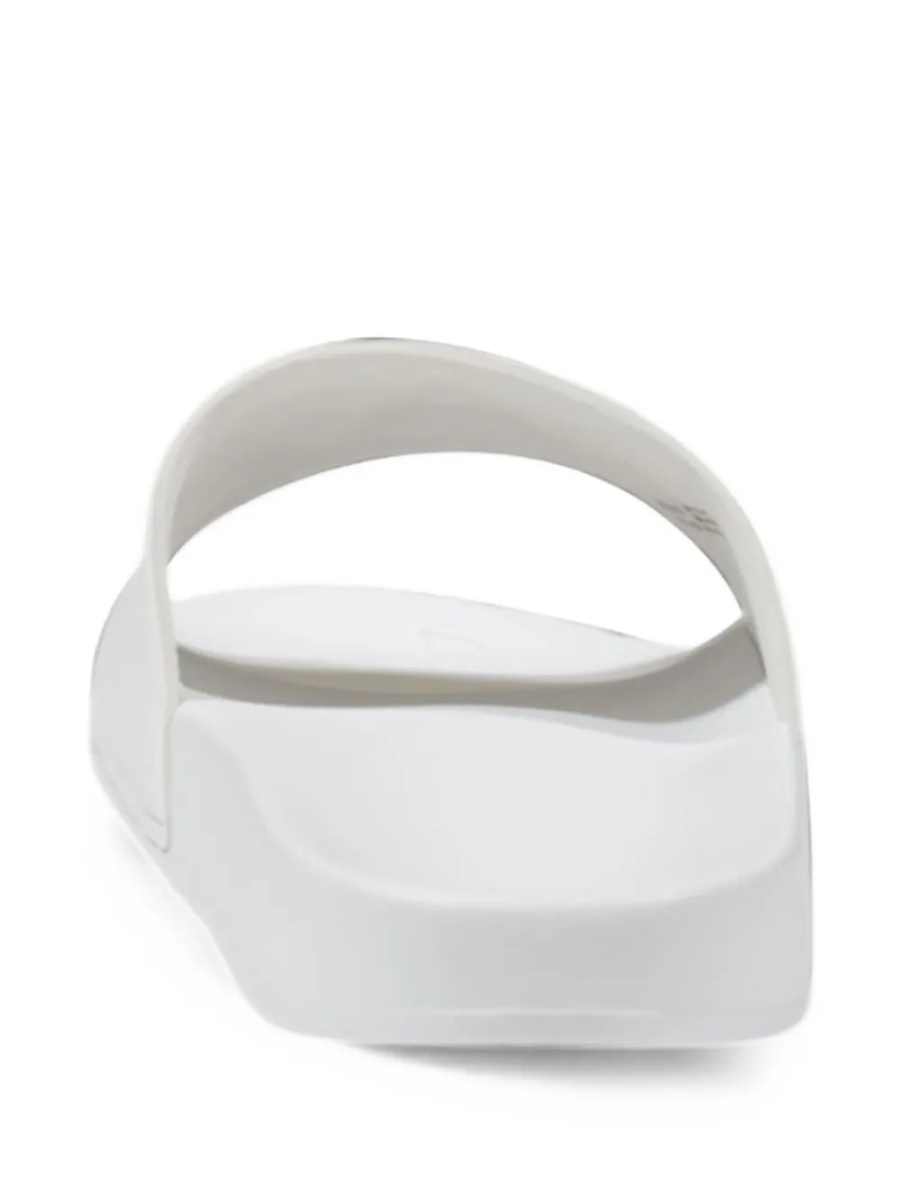 Ea7 Emporio Armani White Pvc Slippers Wit