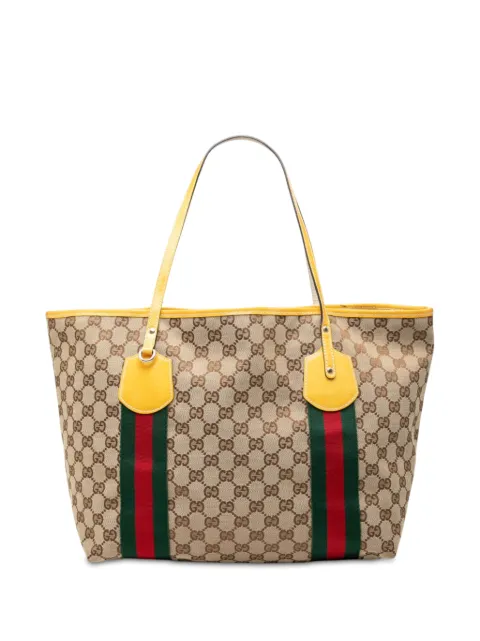 Gucci Pre-Owned tote Web Jolie de lona GG 2000-2015