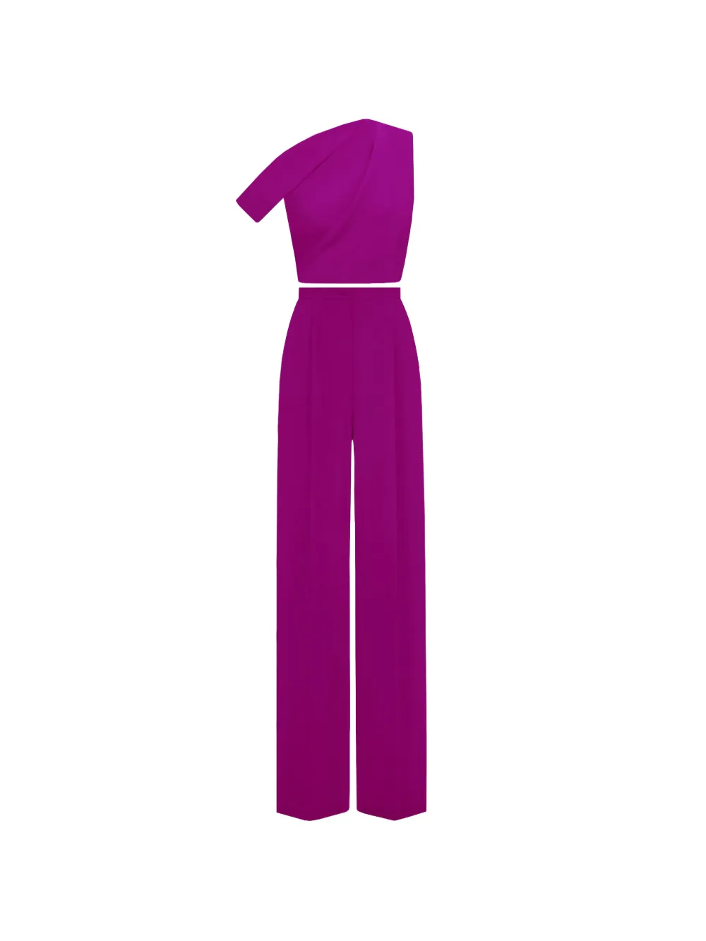 Gemy Maalouf one-shoulder crepe jumpsuit