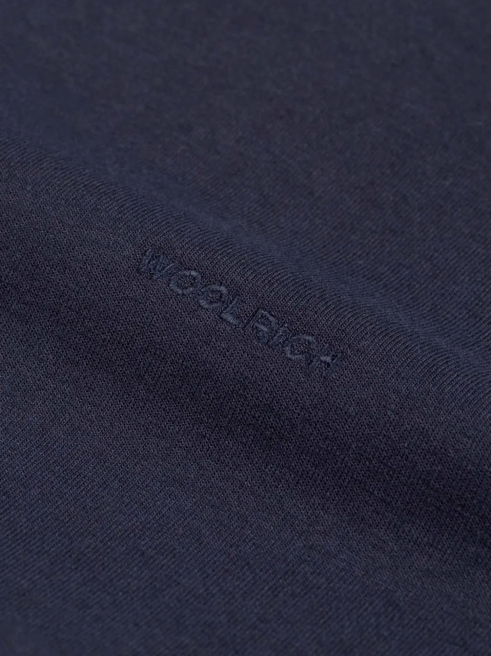 Woolrich Trui met geborduurd logo en ronde hals Blauw