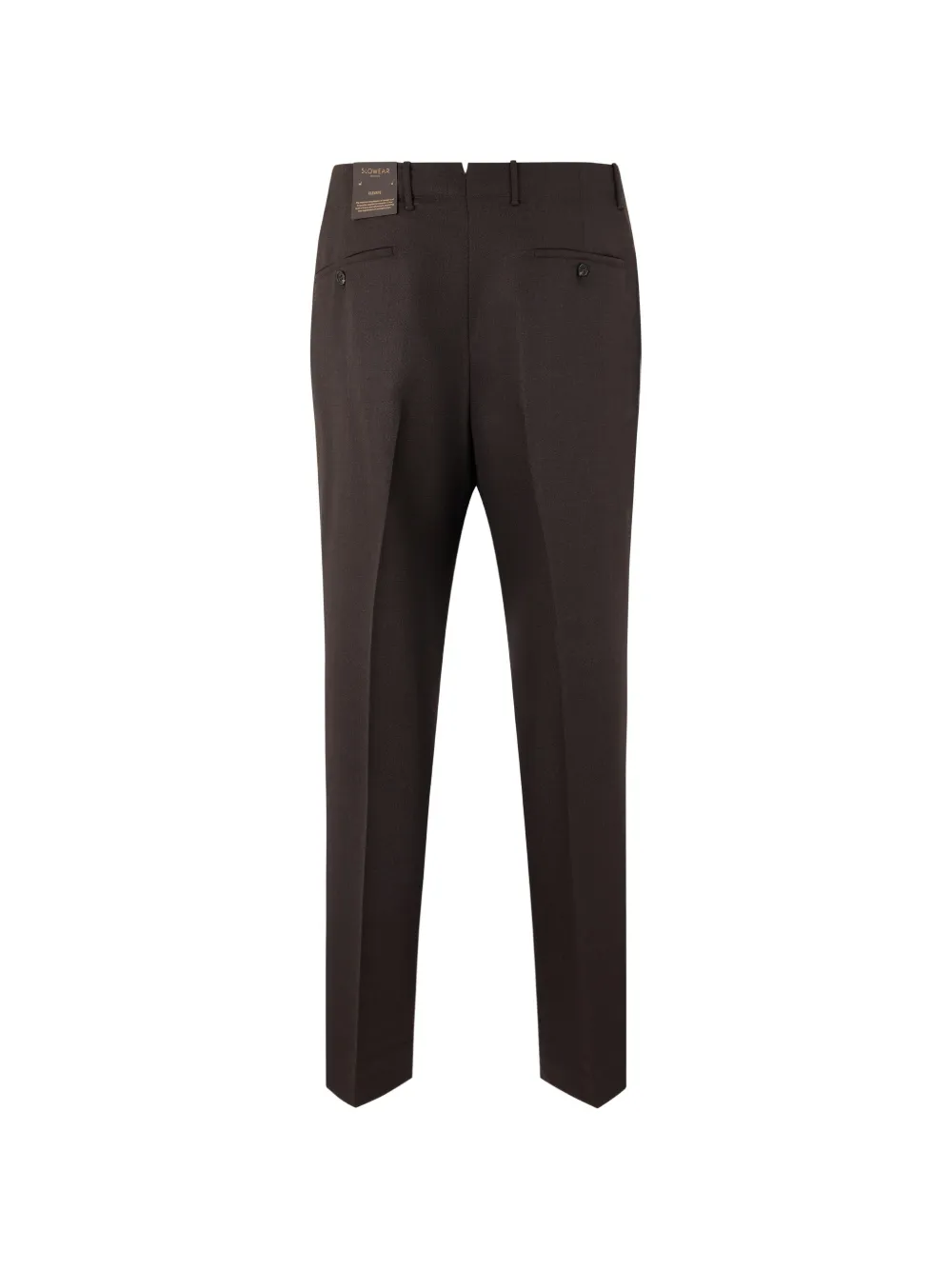 slowear Geplooide pantalon Bruin