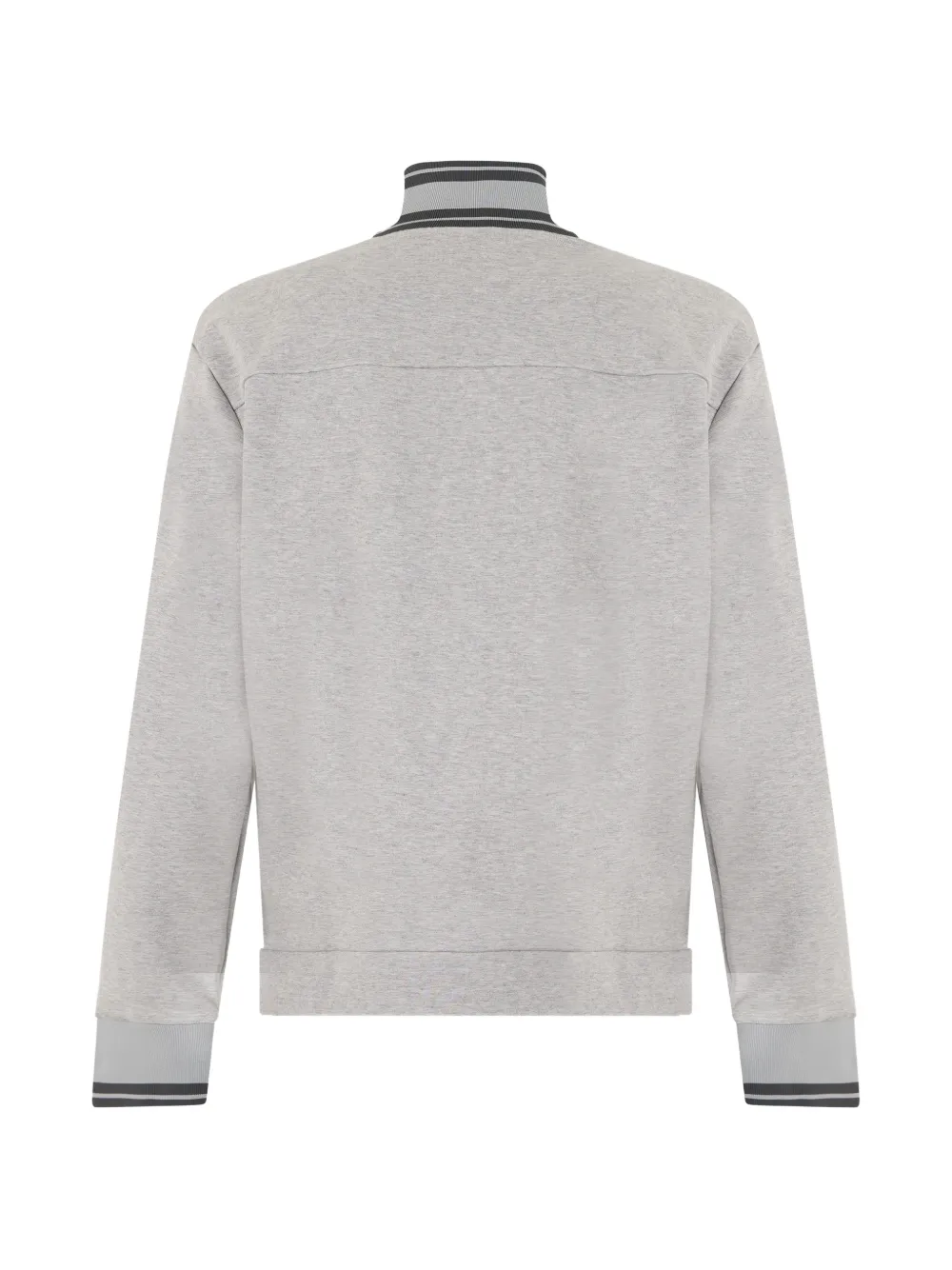 BOSS Sweater met rits Grijs