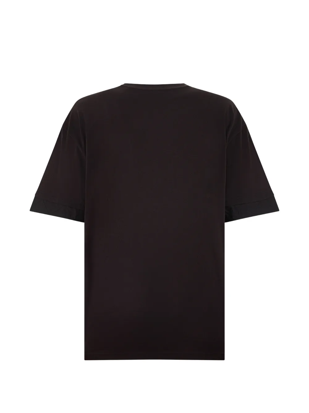 BOSS T-shirt met gewatteerde afwerking en logo-patch Zwart