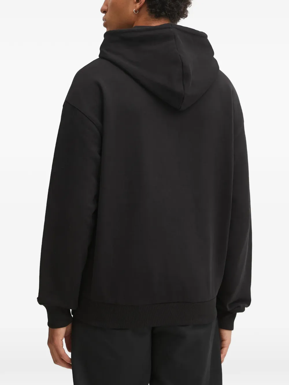 HUGO Hoodie met logoprint Zwart