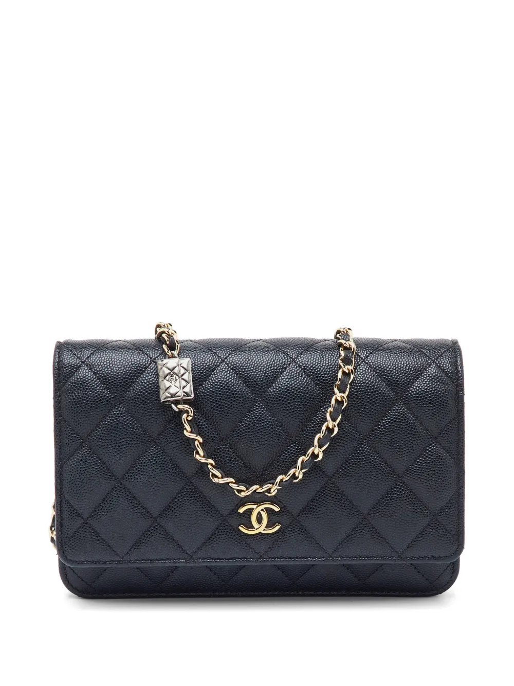 CHANEL Pre-Owned Woc Schultertasche aus Kaviarleder - Schwarz