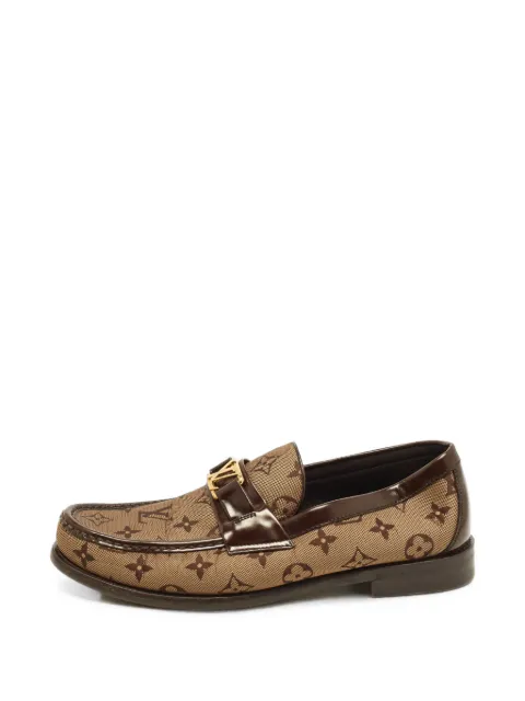Louis Vuitton Pre-Owned Major Monogram canvas loafers