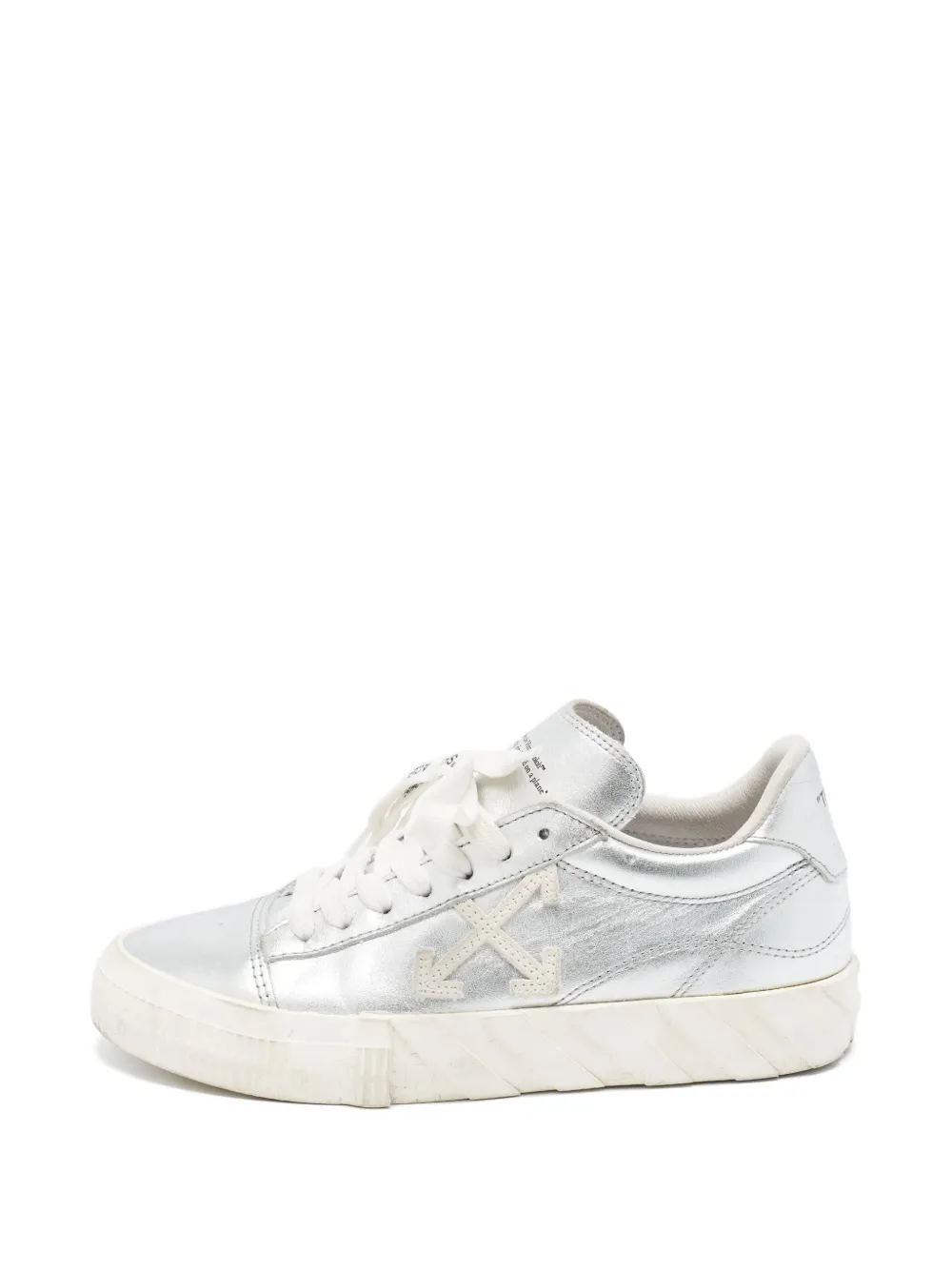 Off-White Pre-Owned Sneakers mit vulkanisierter Sohle - Silber