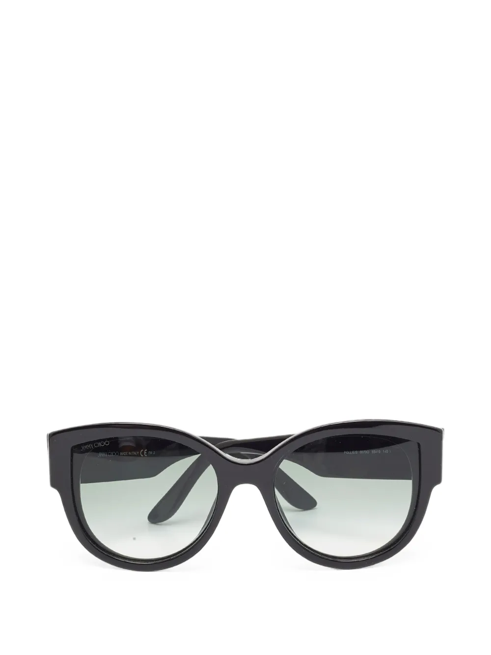 Jimmy Choo Pre-Owned lunettes de soleil Pollie/S à monture papillon - Noir Jimmy Choo Pre-Owned lunettes de soleil Pollie/S à monture papillon - Noir