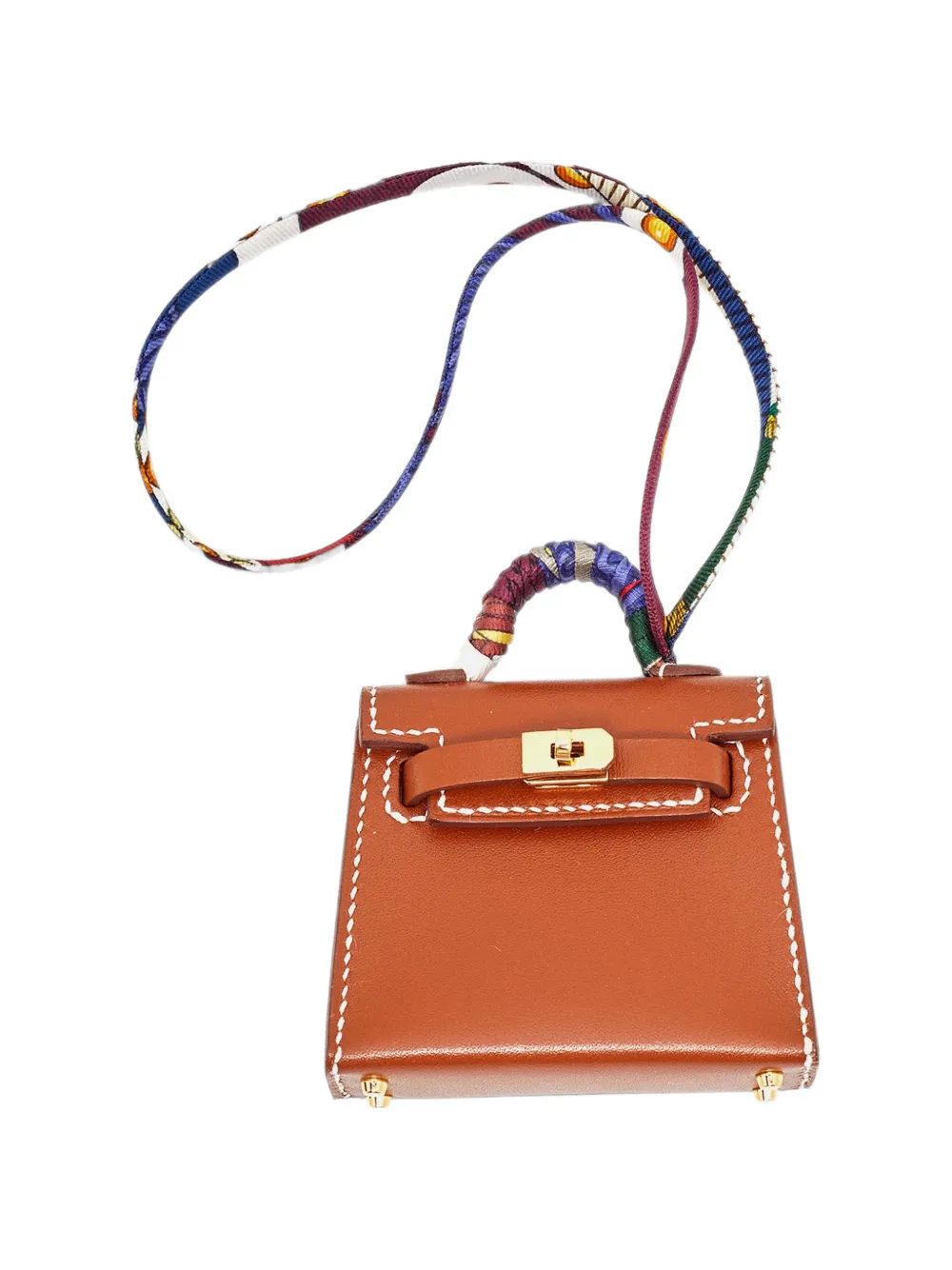 Hermès Pre-Owned Mini Kelly Twilly Taschenanhänger - Braun
