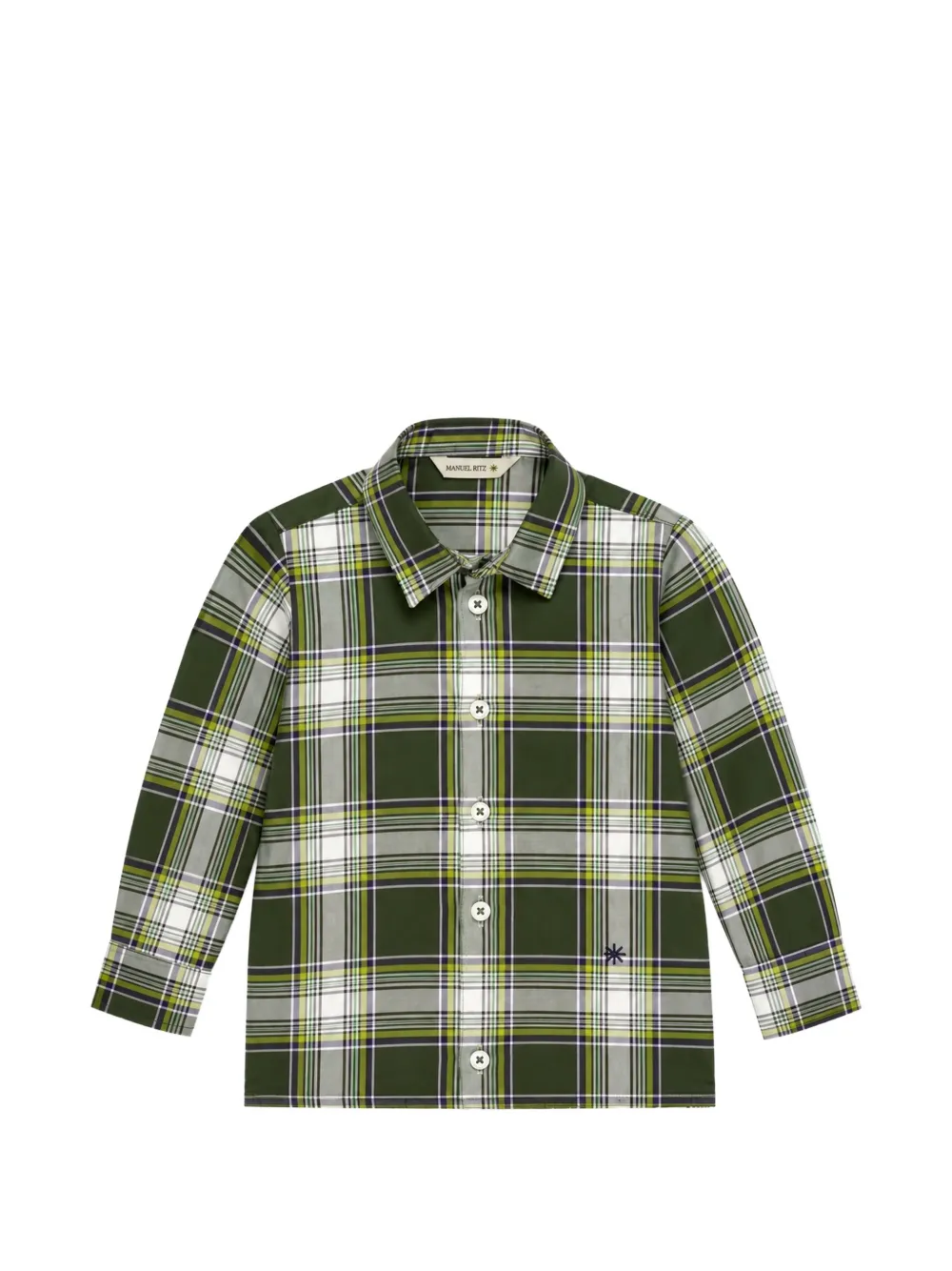 uel Ritz Kids Geruit shirt Groen
