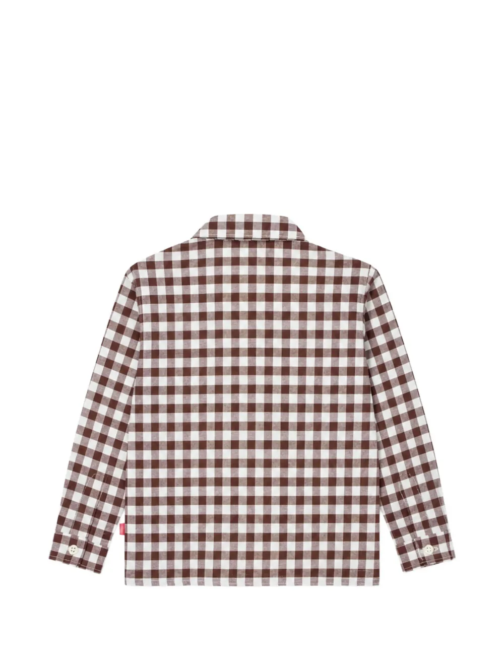 Manuel Ritz Kids Shirt met gingham ruit Bruin