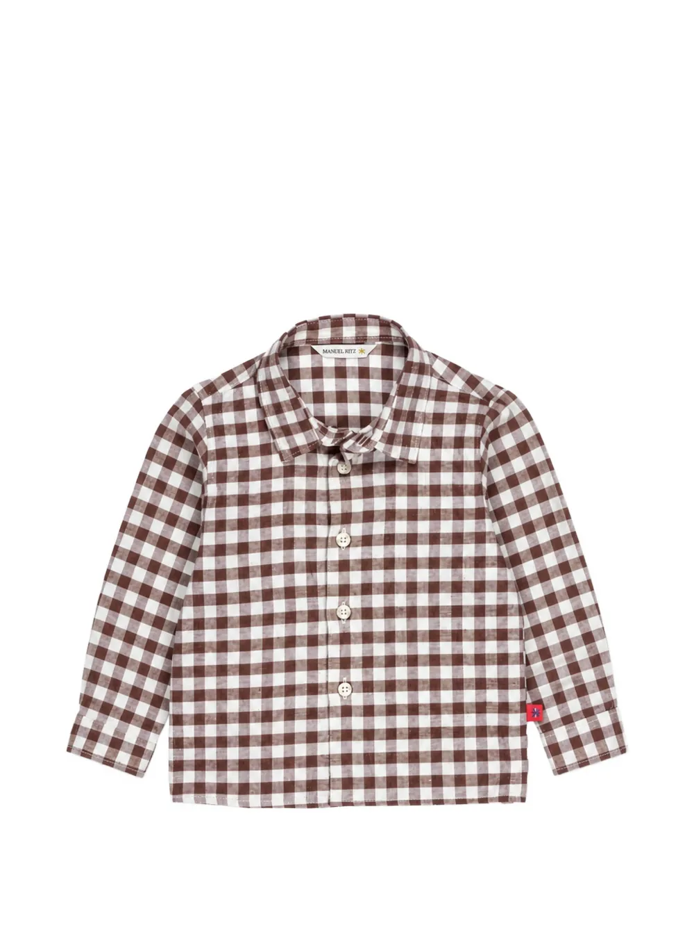 Manuel Ritz Kids Hemd mit Vichy-Karo - Braun