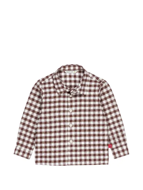 Manuel Ritz Kids gingham-check shirt