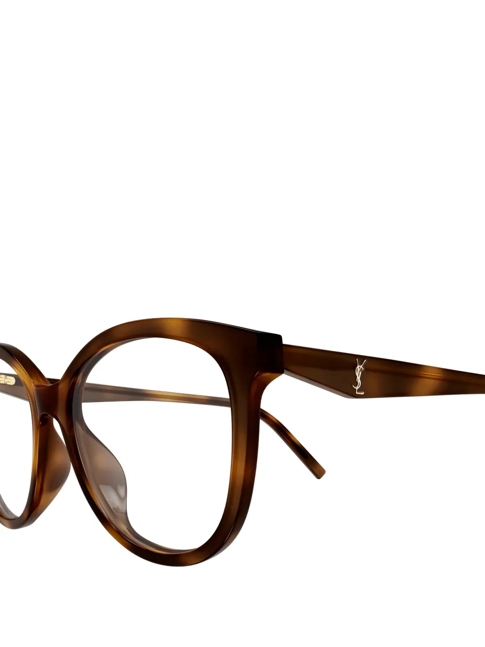Saint Laurent Eyewear tortoiseshell-effect cat-eye glasses Bruin