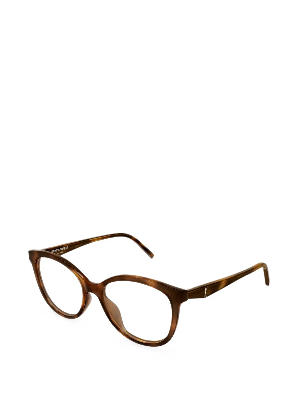 Saint Laurent Eyewear Bril met schildpadschild-effect Bruin